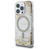 Etui Guess HC Resin Bottom Glitter do    iPhone 16 Pro Max MagSafe złoty