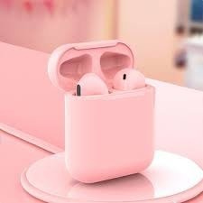 EARPHONES BLUETOOTH TWS INPODS I12 PINK
