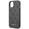 Guess GUHCP14SG4GFGR iPhone 14 / 15 / 136.1" szary/grey hard case 4G Metal Gold Logo