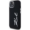Etui Karl Lagerfeld Silicone Metal       Script Logo do iPhone 15 czarny