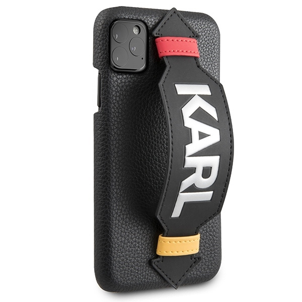 KARL LAGERFELD KLHCN58HDAWBK IPHONE 11 PRO 5,8" HARDCASE CZARNY/BLACK STRAP