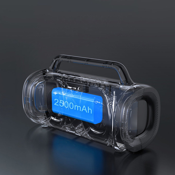 Joyroom bezprzewodowy głośnik bluetooth 5.1 z kolorowym oświetleniem LED czarny (JR-MW02)