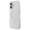 Guess GUHMP16MHFGERET iPhone 16 Plus     6.7" przeźroczysty/transparent hardcase IML Glitter Circle MagSafe