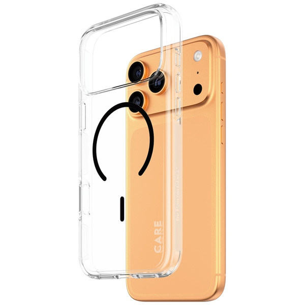 Etui CARE by PanzerGlass Flagship Urban  Explorer w. Black MagSafe do iPhone 17 Pro Max przezroczysty
