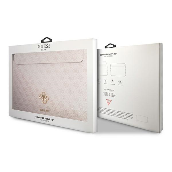 Guess Sleeve GUCS13G4GFPI 13" różowy/pink 4G Big Logo