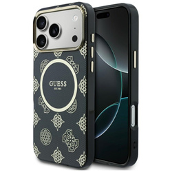 Etui Guess IML Peony Dot MagSafe do      iPhone 17 Pro Max czarny