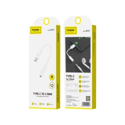 FONENG adapter BM21 USB-C - JACK 3.5MM 0.1M White