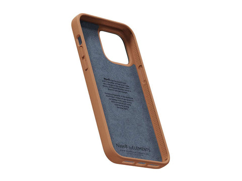 Njord "Genuine" Cover für Apple iPhone 14, cognac