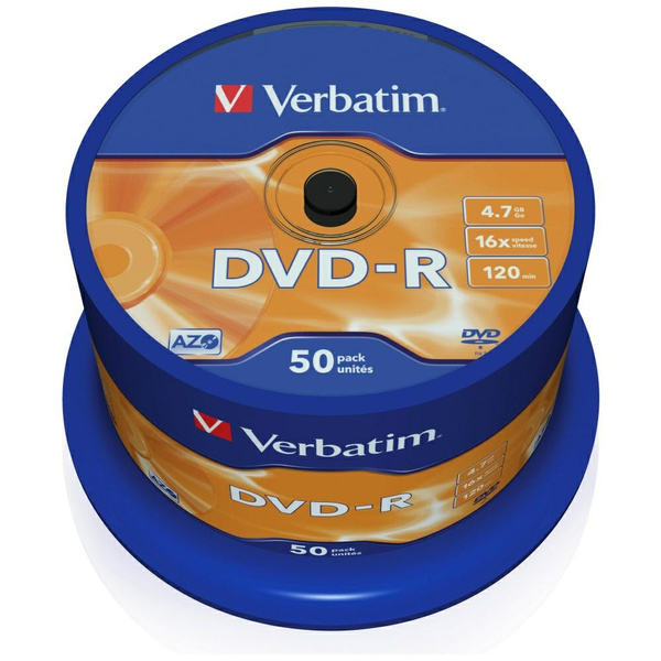 Płyta DVD-R Verbatim Matt Silver 4.7GB   16X 50szt 43548