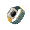 UNIQ pasek Revix Evo Apple Watch Series1/2/3/4/5/6/7/8/9/SE/SE2/Ultra/Ultra2 42/44/45/49mm Reversible Magnetic zielono-żółty/viridian green-burnt yellow