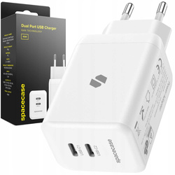 Spacecase Ładowarka USB Charger 45W GaN SC007W white