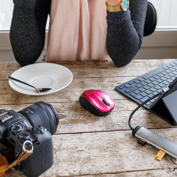 Verbatim Mysz bezprzewodowa Go Nano1600 dpi różowy/hot pink 49043