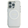 Etui Guess IML Metal Colored Circle      Classic Logo MagSafe do iPhone 16 Pro Max biały