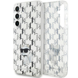 Etui Karl Lagerfeld Monogram Choupette na Samsung Galaxy S23 FE - przezroczyste