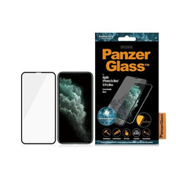 PANZERGLASS SZKŁO HARTOWANE E2E SUPER+ IPHONE XS MAX/11 PRO MAX CASE FRIENDLY ANTYBAKTERYJNY CZARNY