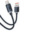 Baseus Crystal Shine Series cable USB cable for fast charging and data transfer USB Type A - USB Type C 100W 1.2m black (CAJY000401)