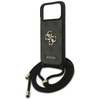 Etui Guess 4G Big Logo Cord Stap         Crossbody do iPhone 17 Pro Max czarny