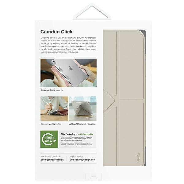 UNIQ etui Camden Click iPad Air 11"       (2024) / iPad Air 10.9" (2022/2020) beżowy/ivory