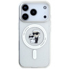 Etui Karl Lagerfeld IML Karl Choupette   Glitter MagSafe do iPhone 17 Pro Max przezroczysty