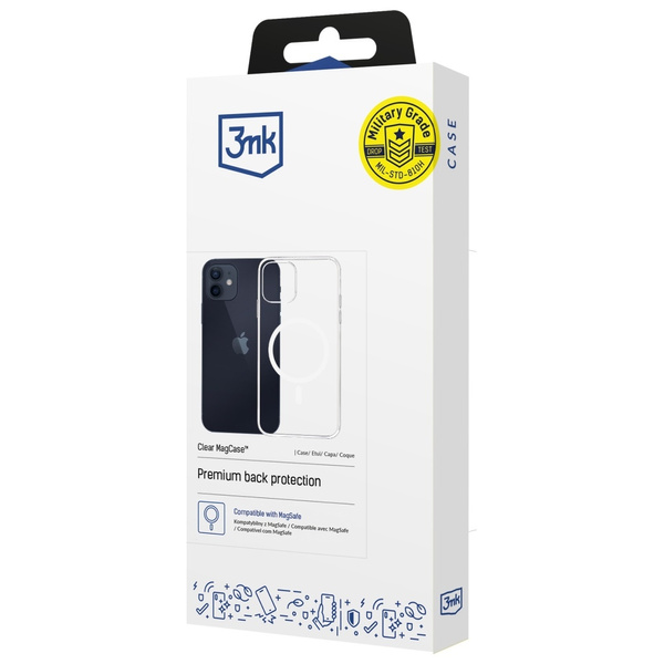 Etui 3MK Clear MagCase do Apple iPhone   12/12 Pro