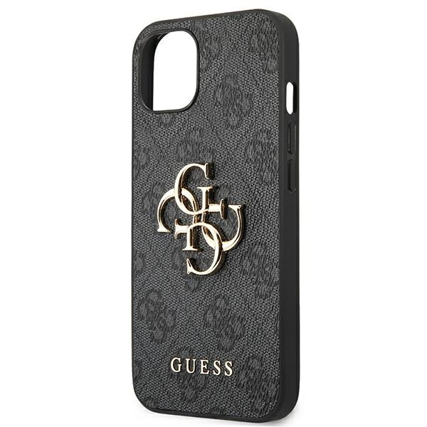 Guess GUHCP13M4GMGGR iPhone 13 / 14 / 15 6.1" szary/grey hardcase 4G Big Metal Logo