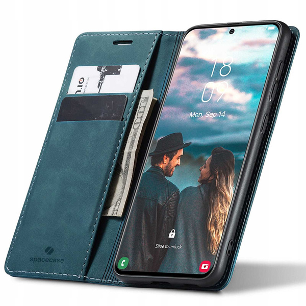 Spacecase Etui Wallet Galaxy S21 FE blue