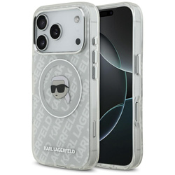 Etui Karl Lagerfeld IML Karl Head Logo MagSafe do iPhone 17 Pro szary
