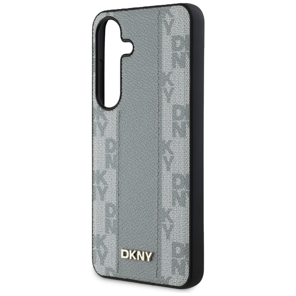 Etui DKNY Leather Checkered Pattern      MagSafe do Samsung Galaxy S25 taupe
