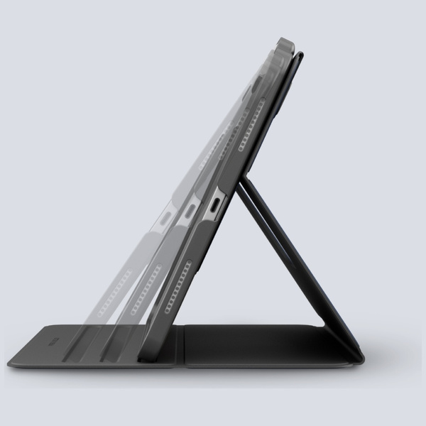 Etui UNIQ Rovus Snapmount Magnetic 360 Rotating Detachable do iPad Air 13" M2/M3 (2024/2025) czarny