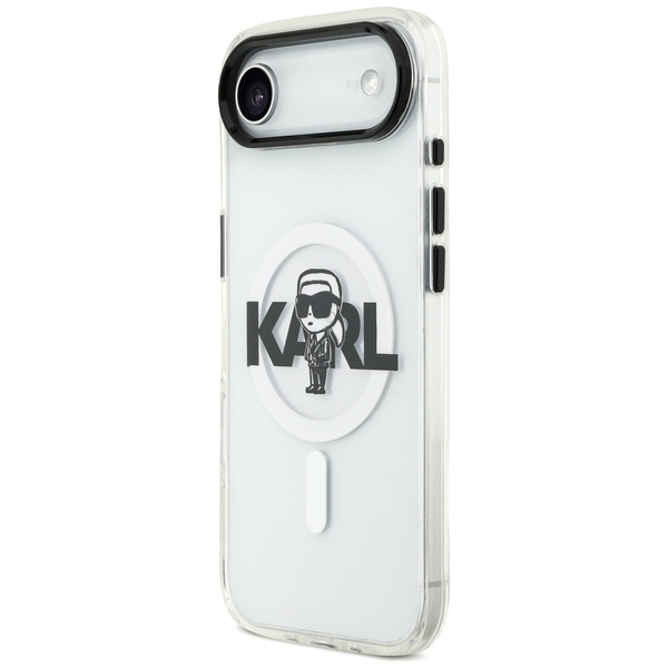 Etui Karl Lagerfeld IML Karl Sketch Logo MagSafe do iPhone Air przezroczysty