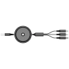 JELLICO cable B19 3w1 3.1A 1.2M Black