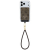 Zestaw portfel + hand strap Guess        triangle MagSafe brązowy