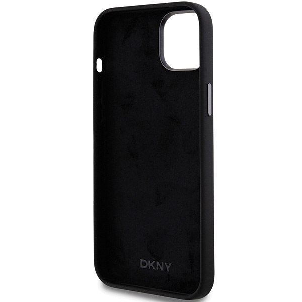 DKNY DKHCP15MSMCBSK iPhone 15 Plus / 14Plus 6.7" czarny/black hardcase Liquid Silicone Metal Logo