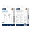 JELLICO wired earphones EP3A USB-C with microphone 1.2M White