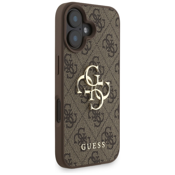 Etui Guess 4G Strap 4G Classic Logo do   iPhone 16 brązowy