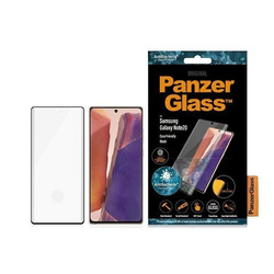 PANZERGLASS SZKŁO HARTOWANE CURVED SUPER+ SAMSUNG NOTE 20 CASE FRIENDLY ANTYBAKTERYJNE CZARNY