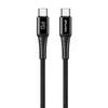 AWEI kabel CL-111T USB-C na USB-C 60W czarny/black