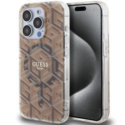 GUESS GUHMP15LHGCUSTGW IPHONE 15 PRO 6.1 "BROWN/BROWN HARDCASE IML GCUBE MAGSAFE