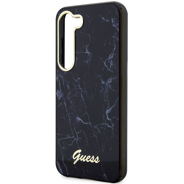Guess GUHCS23MPCUMAK S23 +S916czarny/black hardcase Marble