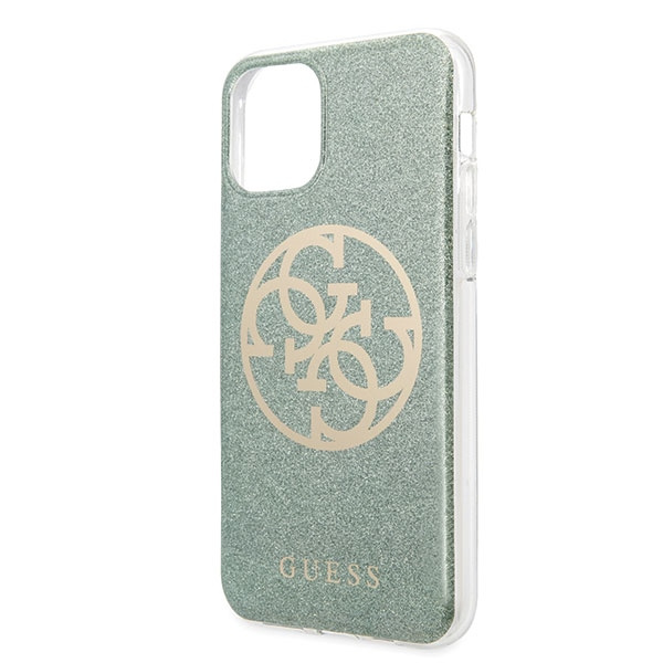 Guess GUHCN65PCUGLKA iPhone 11 Pro Maxkhaki hard case 4G Circle Glitter