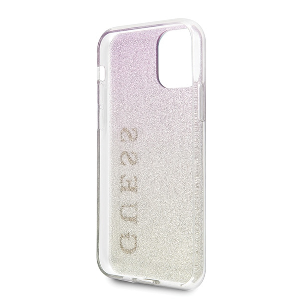 Guess GUHCN65PCUGLGPI iPhone 11 Pro Maxróżowo-złoty/gold pink hard case Gradient Glitter