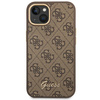 Guess GUHCP14MHG4SHW iPhone 14 Plus/ 15 Plus 6.7" brązowy/brown hard case 4G Vintage Gold Logo