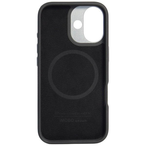 Etui Audi R8 Genuine Leather MagSafe do  iPhone 17 czarno-czerwony