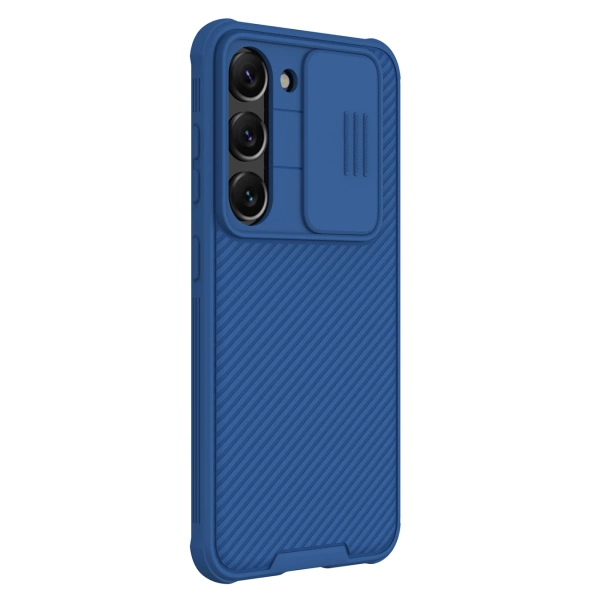 Nillkin CamShield Pro Case etui Samsung Galaxy S23+ pokrowiec z osłoną na aparat niebieskie