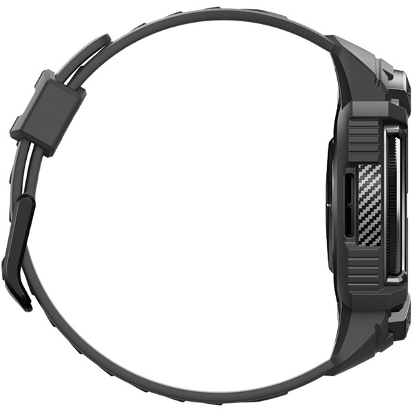 Etui z paskiem Spigen Rugged Armor Pro na Samsung Galaxy Watch 6 Classic (47 mm) - czarne