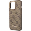 Guess GUHCP14XHG4SHW iPhone 14 Pro Max6,7" brązowy/brown hard case 4G Vintage Gold Logo