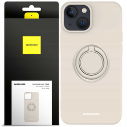 Spacecase Etui Silicone Ring iPhone 13 Mini bone