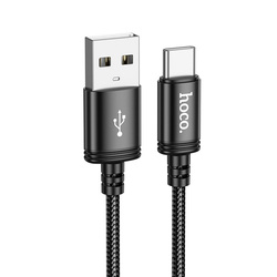 Kabel USB A do USB C Hoco 3A 2 m X89 czarny