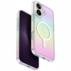 Etui UNIQ Iridescia do iPhone 16 Plus    Magclick Charging holograficzny