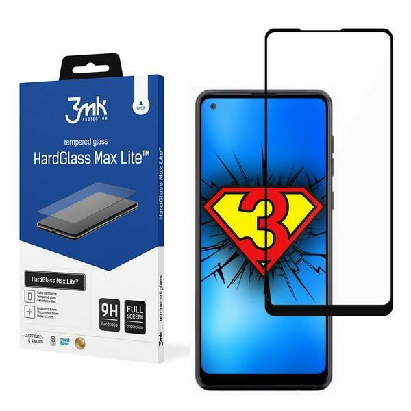 3MK HardGlass Max Lite Samsung A217 A21sczarny/black
